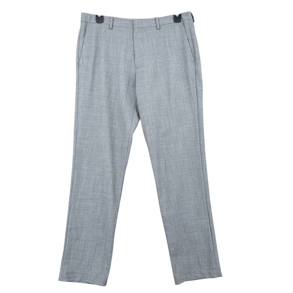 J.Crew Thompson Voyager Dress Pants Mens 34x32 Gray Slim Fit